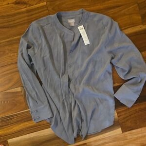 Chico's Blue Button Down Shirt